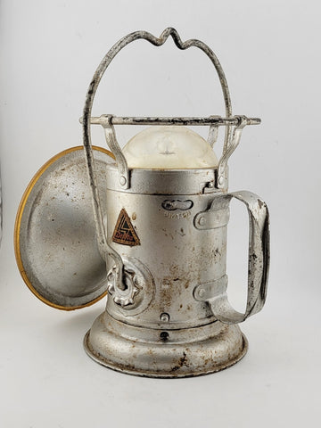 Railroad Coal Miner's Lantern Lamp-Delta Electric Co. Powerlite C 1950. Untested