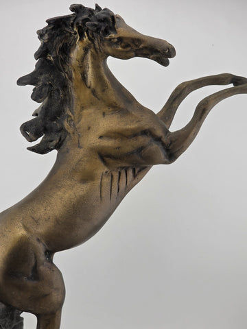 Rare Antique JEAN LOUIS CHENILLON 19th Century Bronze Horse On Marble Base