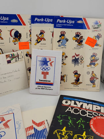 Unique Collection Huge Lot Of 1984 Los Angeles Olympics Memorabilia.