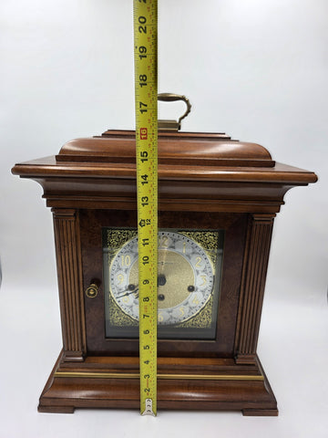 Howard Miller Thomas Tompion Mantel Clock 354-523 Windsor Cherry Triple Chime VG