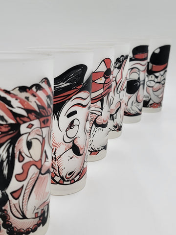 MCM Federal  Gay Fad Glasses 7 Glasses Rich Man Poor Man Beggar Man Thief 1950’s