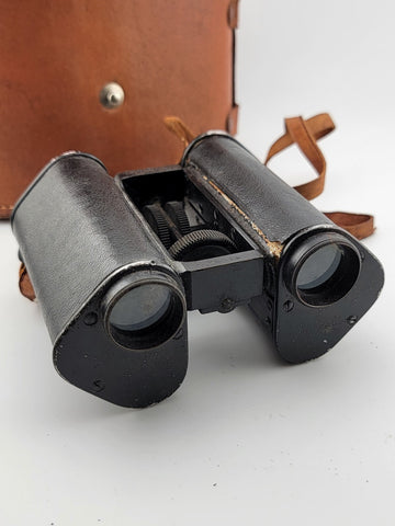 Rare Antique 1900's Germany CP GOERZ of Berlin Trieder 12x Twin-Wheel BINOCULARS