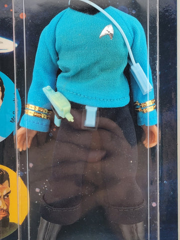 MEGO STAR TREK MR. SPOCK 6 IMAGE FRONT BLUE NAME RARE MOC #51200/2 UNOPENED 1974