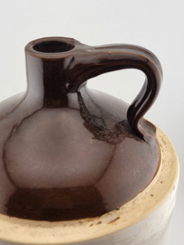 Antique Western Stoneware Co. Monmouth Il One Gallon Brown Whiskey Jug 11" Tall