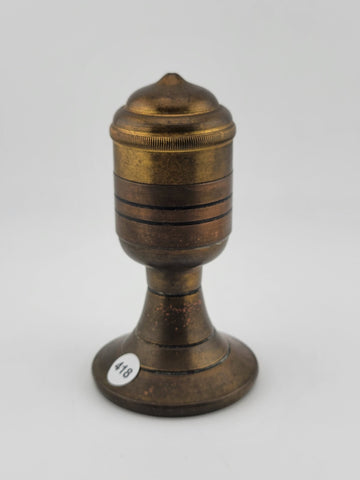 RARE COLLECTIBLE ANTIQUE  1920 'MOKO' DRGM BRASS PETROL TABLE LIGHTER, GERMANY