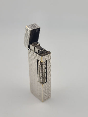 Vintage Dunhill Rollagas Silver Tone Made in Switzerland Clean Cond. Untested.
