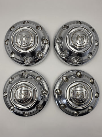 4 DODGE 2500 RAM 52039098 OEM WHEEL CENTER CAP HUB DUST COVER 8 LUGS CHROME HEX