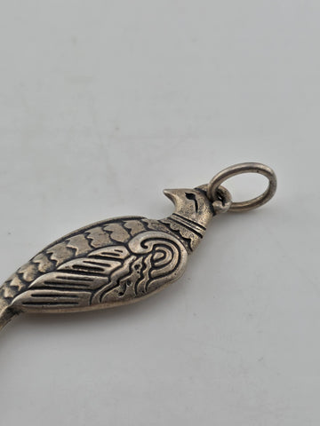 Rare Retired James Avery Sterling Silver Regal Peacock Pendant 2.5”. 11.9 Grams