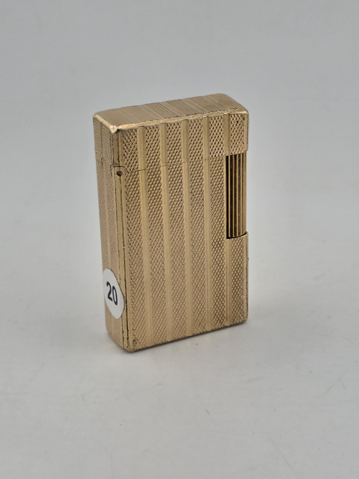 Vintage Collectible Authentic St Dupont France Gold Plated Ligne 1 Lighter.
