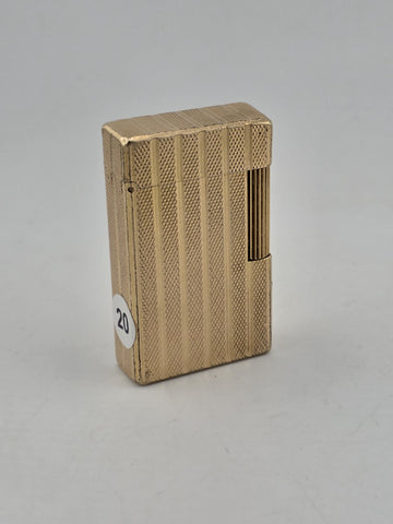 Vintage Collectible Authentic St Dupont France Gold Plated Ligne 1 Lighter.