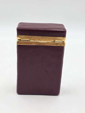 Rare Vintage Christian Dior Leather Monogram Cigarette Case Holder 1970s.
