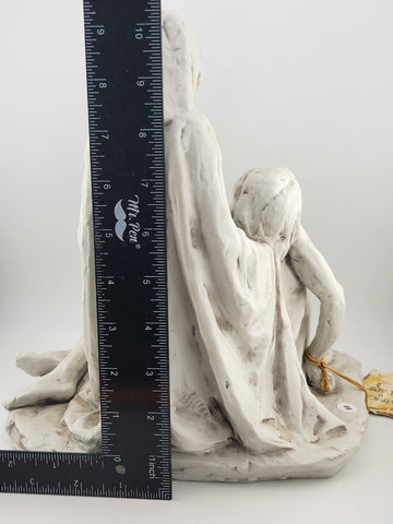 Capodimonte Benacchio Triade La Pietat De Michelangelo porcelain statue Signed.