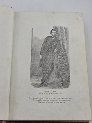 Rare LIFE ADVENTURES OF FRANK & JESSE JAMES First Ed 1880 Dacus 1st Wild West