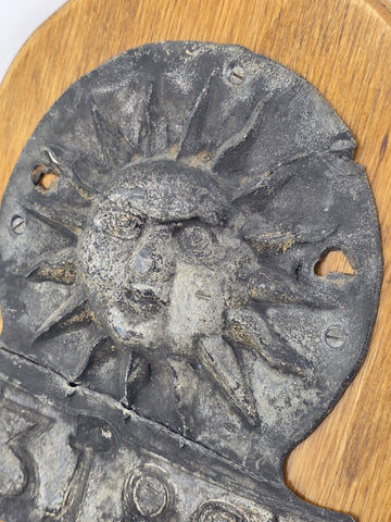 A Stunning Original 18th C (1735) The Sun Fire Insurance Office Lead Fire Mark.