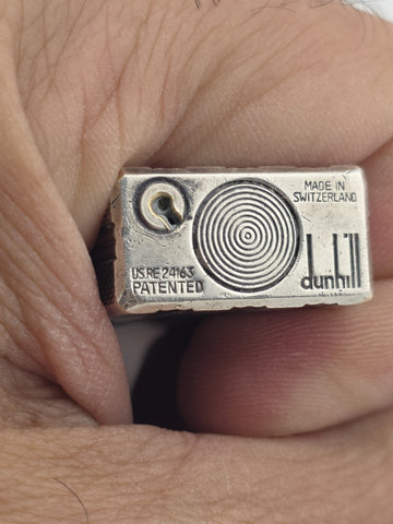 Vintage Dunhill Rollagas Silver Tone Made in Switzerland Clean Cond. Untested.