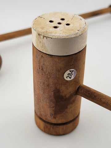 Vintage Collectible Wooden Gavel Salt And Pepper Shakers. Made In Japan.