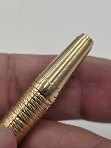 Vintage Montblanc Noblesse Gold Plate Ballpoint Pen Nina Ricci CoBranded Germany