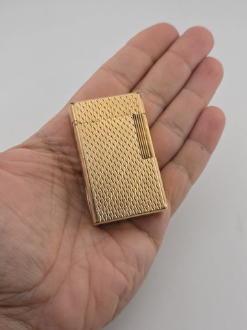 Vintage Collectible Authentic St Dupont France Gold Plated Ligne 1 Lighter.