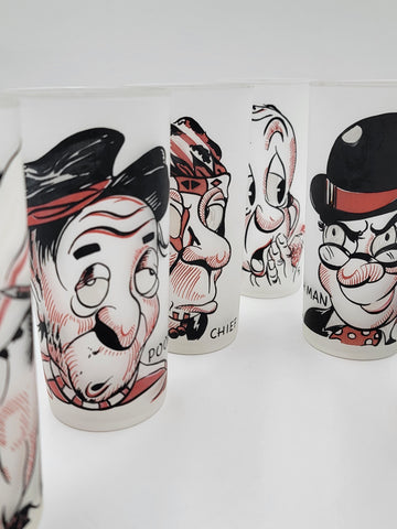 MCM Federal  Gay Fad Glasses 7 Glasses Rich Man Poor Man Beggar Man Thief 1950’s