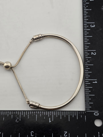 Pandora Moments Snake Chain Bolo Slide Bracelet ALE 925 Sterling Silver Gemstone