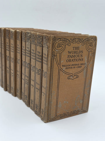 The World's Famous Orations 1906 Complete Vintage Set Vol. 1-10 by William Bryan
