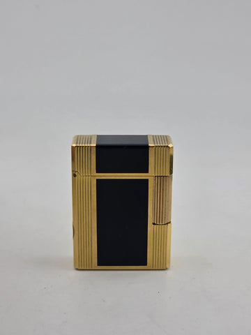 Vintage Authentic St Dupont Laque De Chine France Gold Plated Ligne 1 Lighter.
