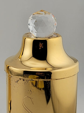 24 Karat Gold-Plated Brass Swarovski Crystal Slat & Pepper Valerio Alberello