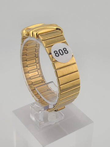 Rare Vintage Seiko Rivoli Trapezoid Asymmetrical Gold Tone Ladies Watch Elegant