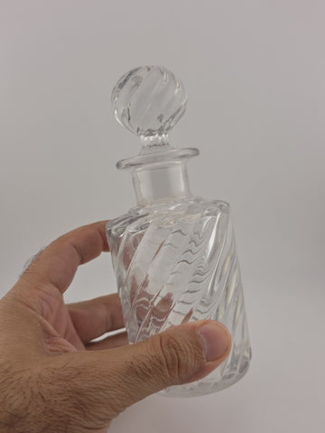 Vintage Baccarat Bambous / Swirl Bamboo Perfume Bottle