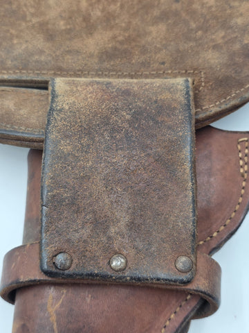 Antique 1940's Bucheimer St Louis Leather Revolver Holster Belt 34 Cartridge Rig