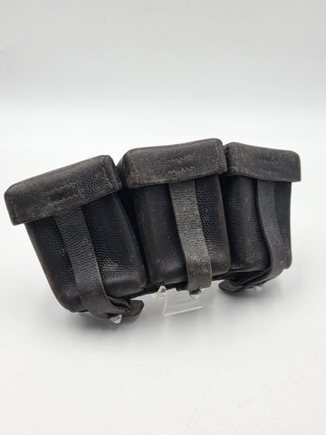 WWII German 1939 K98 Ammo Pouch Stb II./A.R.39 Artillery Regiment 39 Leather