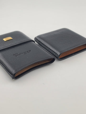 Rare Vintage S.T. Dupont Paris Black Leather Cigarette Case Made in Spain