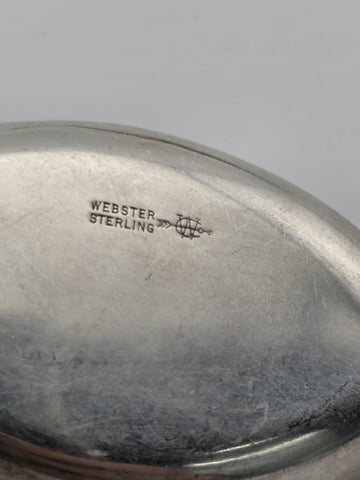 Set of 8  1940's Webster Sterling Silver Spoon Rests Leaf Form 100.9g USA