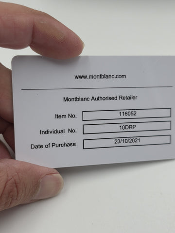 Genuine OEM Montblanc Watch Presentation Box Set w/ Warranty Card & Booklets