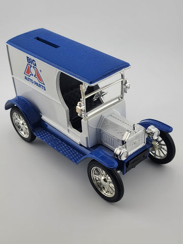 ERTL Big A Auto Parts 1912 Delivery Locking Car Bank #7 Die Cast Metal 1/25 1993
