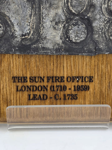A Stunning Original 18th C (1735) The Sun Fire Insurance Office Lead Fire Mark.