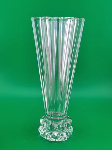 Vintage Rosenthal Crystal Vase Deep Cut Made In Germany Vase Classic Starburst