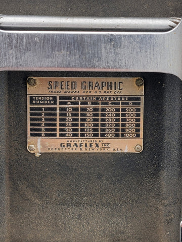 Graflex Speed Graphic 2 1/4 x 3 1/4 Fld Camera. Graphex 101mm f4.5 Lens Untested