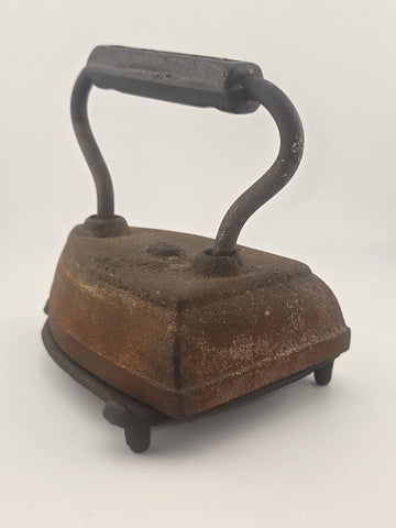 Antique Sad Cast Iron Door Stop St Louis Handle