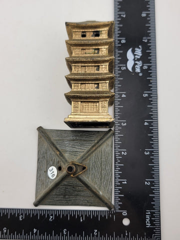 Lot Of 2 Antique Asian Themed Incense Burners. Chinese And Japanese Temples.