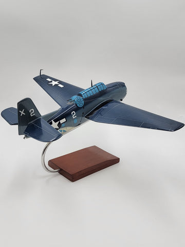 Vintage Collectible Mastercarft TBF/TBM-3 Avenger USN Model 1/32 W Display Stand