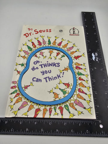 Vintage Hardcover:  Oh, the Thinks You Can Think book Dr. Seus 1st Book edition