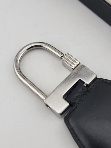 MONTBLANC Meisterstuck Navy Leather Key Fob Model MB114560 W Large Montblanc Box