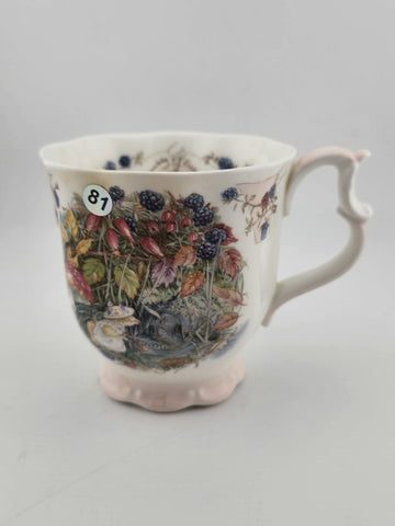 Collectible Royal Doulton Brambly Hedge Autumn Teacup/Coffee Mug & dessert plate