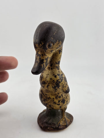 ANTIQUE HUBLEY TOY CO. SOLID CAST IRON DUCK BIRD PAPERWEIGHT CHILD ROOM DOORSTOP