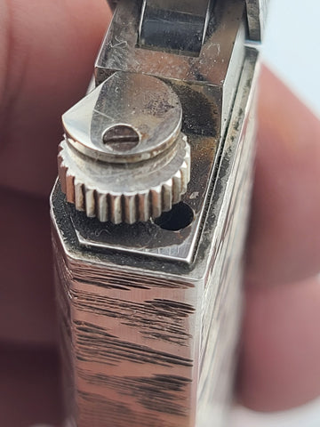 Rate Vintage Cartier Paris 30 Micron Silver Plated Gas Lighter, Bark Design Read