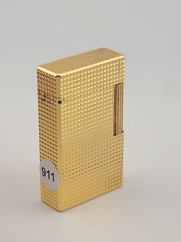 Vintage Collectible Authentic St Dupont 20 Micron Gold Plated Ligne 1 Lighter.