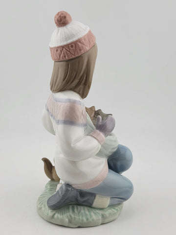 Hand Signed Lladro Friday's Child - Girl with 3 Cats - "Nina Viernes" #6020 1997
