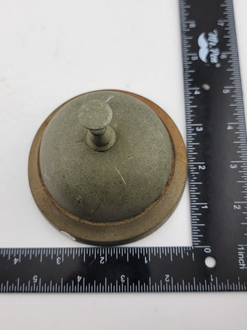 Antique 1863 Victorian Brass Hotel Counter Bell Service Bell Ship Bell. Working