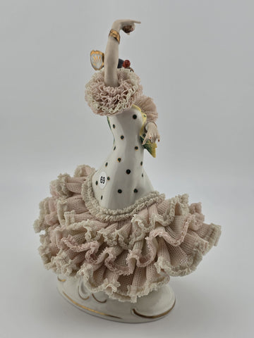 Antique Crown Alka Dresden CARMEN Lady Floral German Flamenco Dancer Gremany